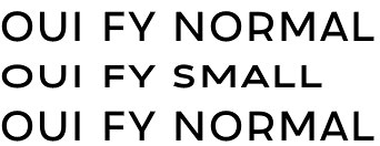 Oui FY font