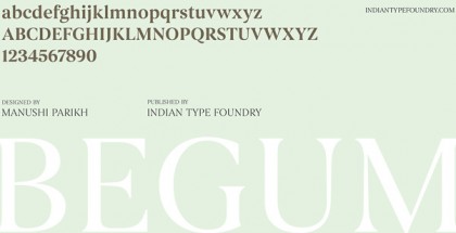 Begum font