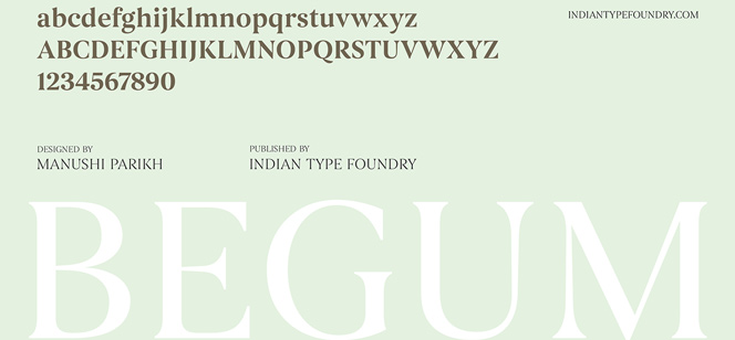 Begum font