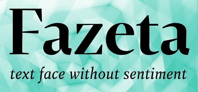 Fazeta typeface