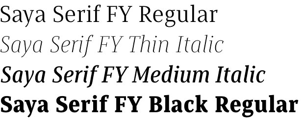 Saya Serif FY