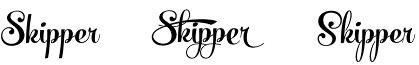 Skipper font
