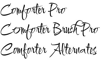 Comforter font