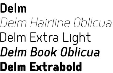Delm font
