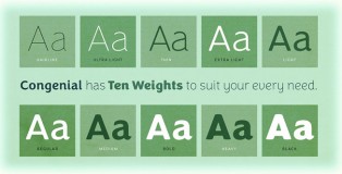 Congenial font