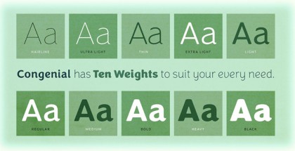Congenial font