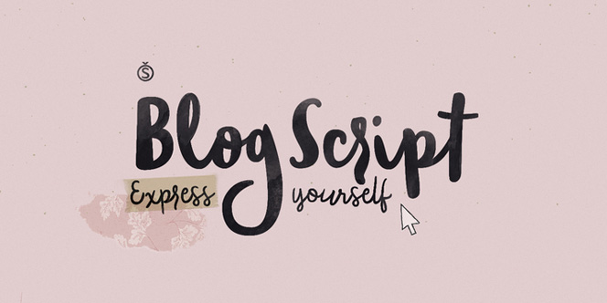 Blog Script by Sudtipos – a great expression of self
