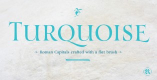 Turquoise font