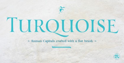 Turquoise font