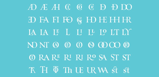 Turquoise font