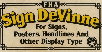 FHA Sign DeVinne