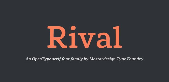 Rival typeface