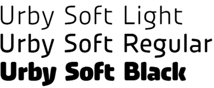 Soft typeface